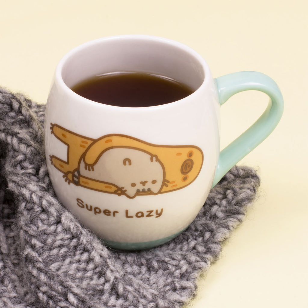 Imagen del producto Pusheen - Botella de agua caliente perezosa con taza