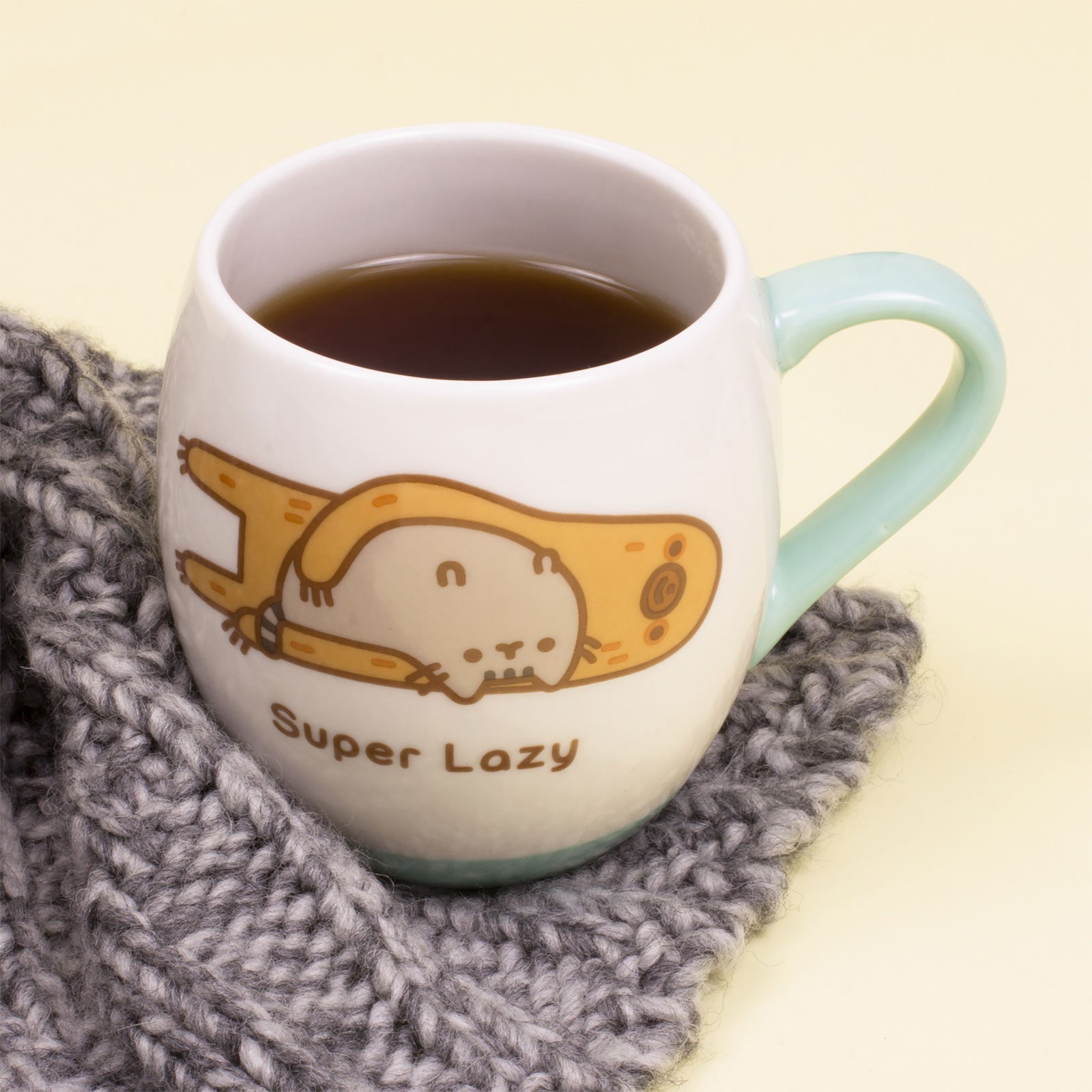 Imagen del producto Pusheen - Botella de agua caliente perezosa con taza