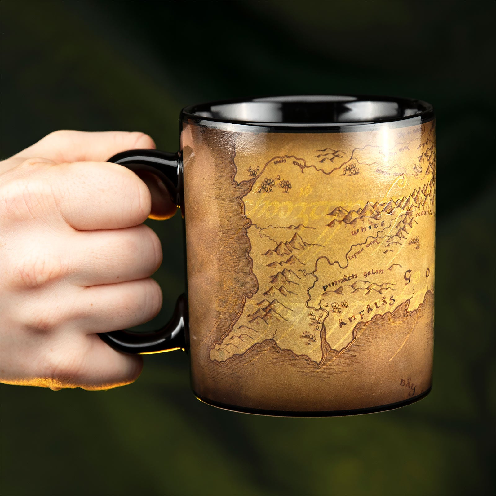Imagen del producto El Señor de los Anillos - Taza de efecto térmico de la Tierra Media