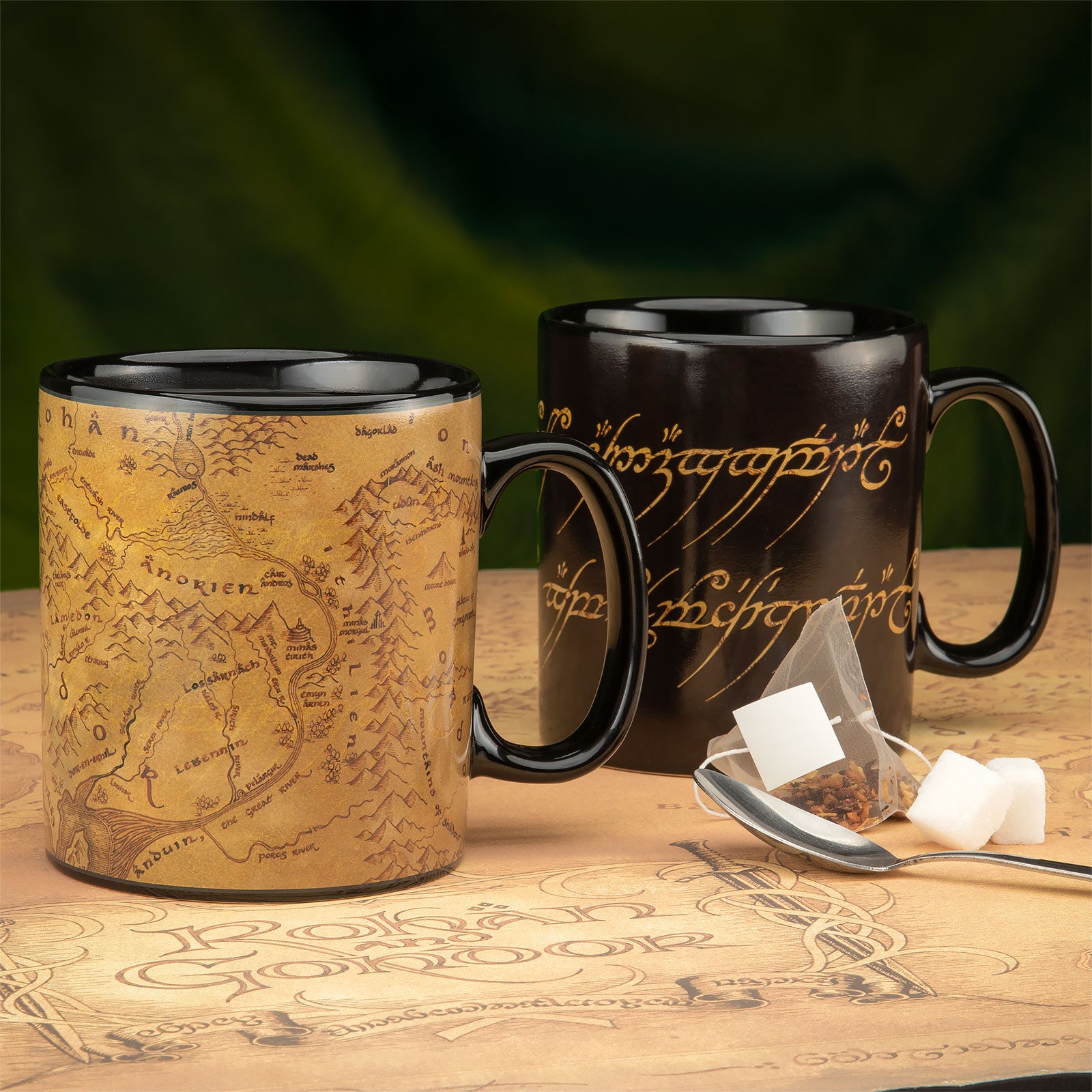 Imagen del producto El Señor de los Anillos - Taza de efecto térmico de la Tierra Media