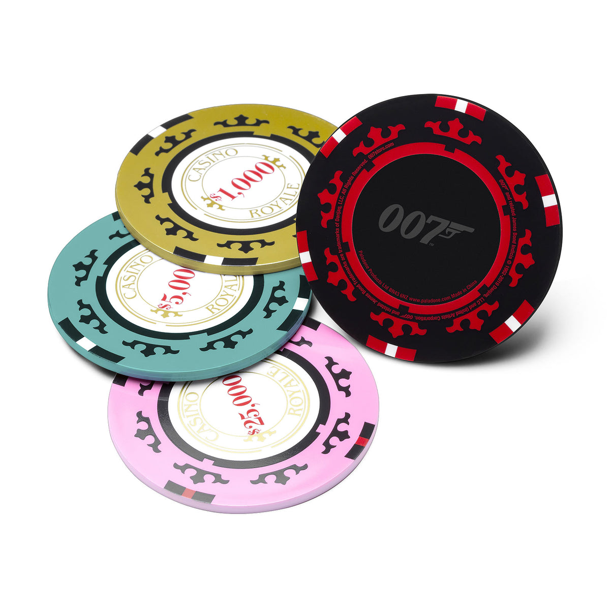 Imagen del producto James Bond - Casino Royale Poker Chip Posavasos Set de 4