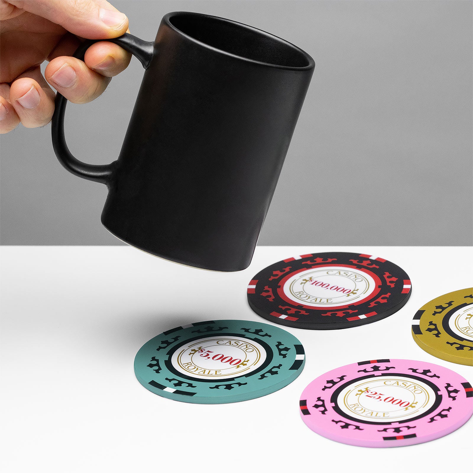 Imagen del producto James Bond - Casino Royale Poker Chip Posavasos Set de 4