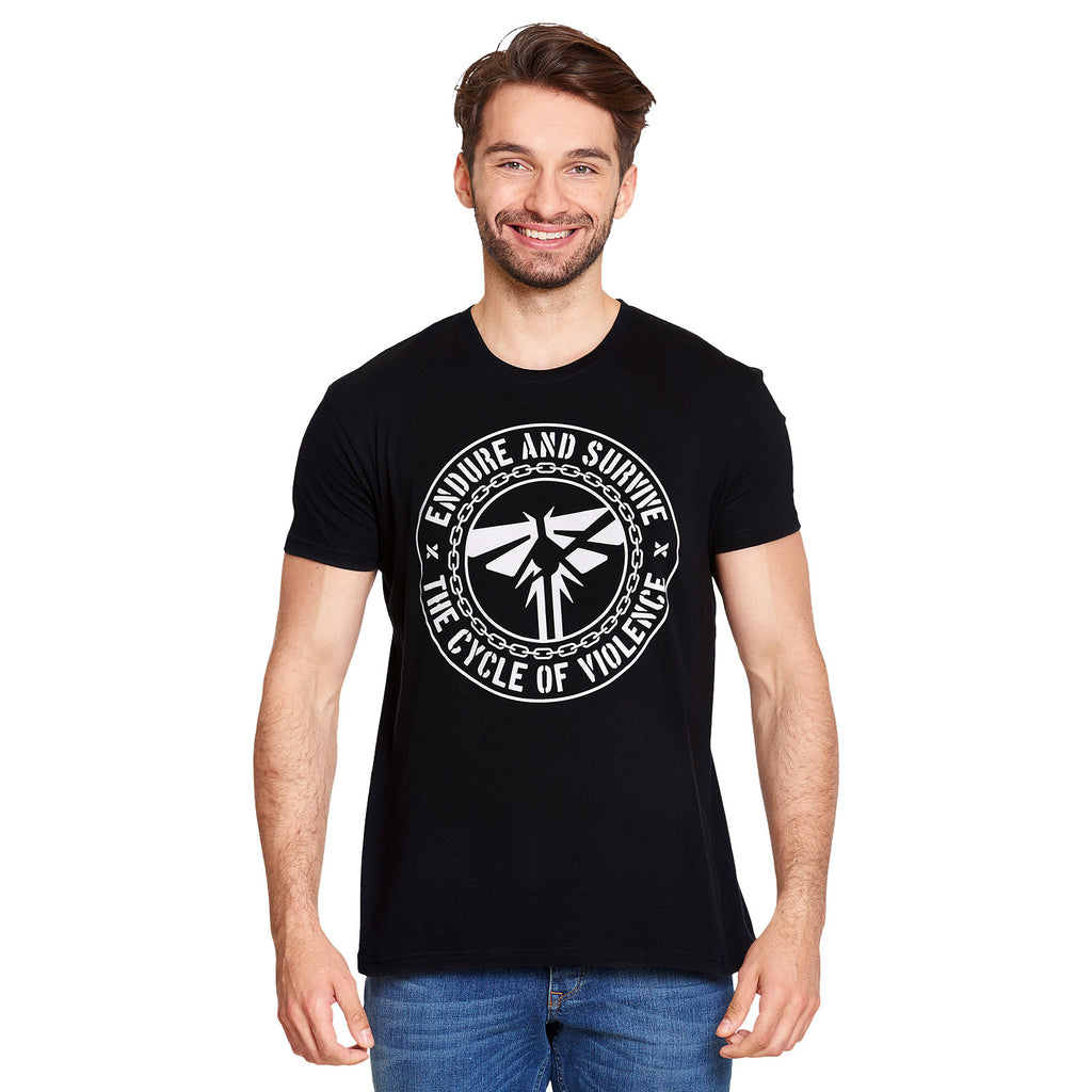 Imagen del producto Camiseta Endure and Survive para fans de The Last of Us negra