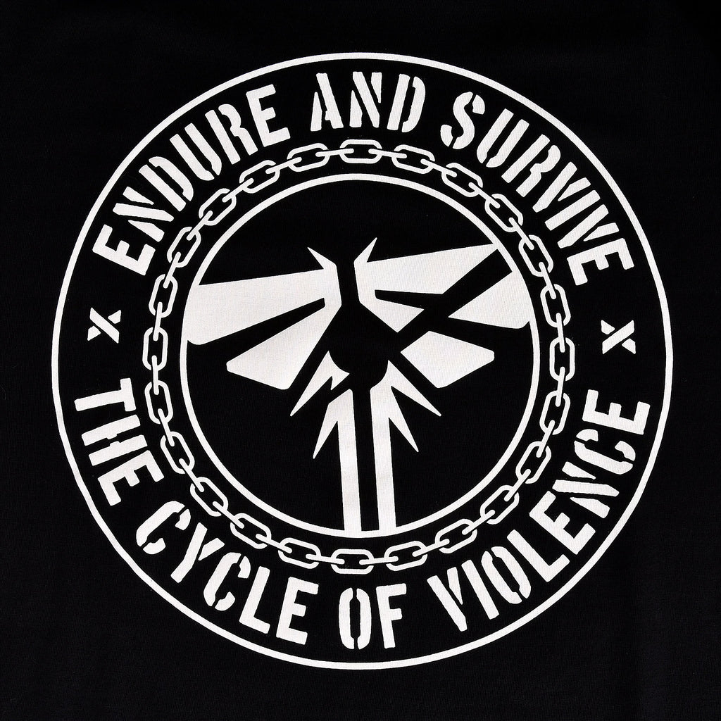 Imagen del producto Camiseta Endure and Survive para fans de The Last of Us negra