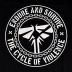 Imagen del producto Camiseta Endure and Survive para fans de The Last of Us negra