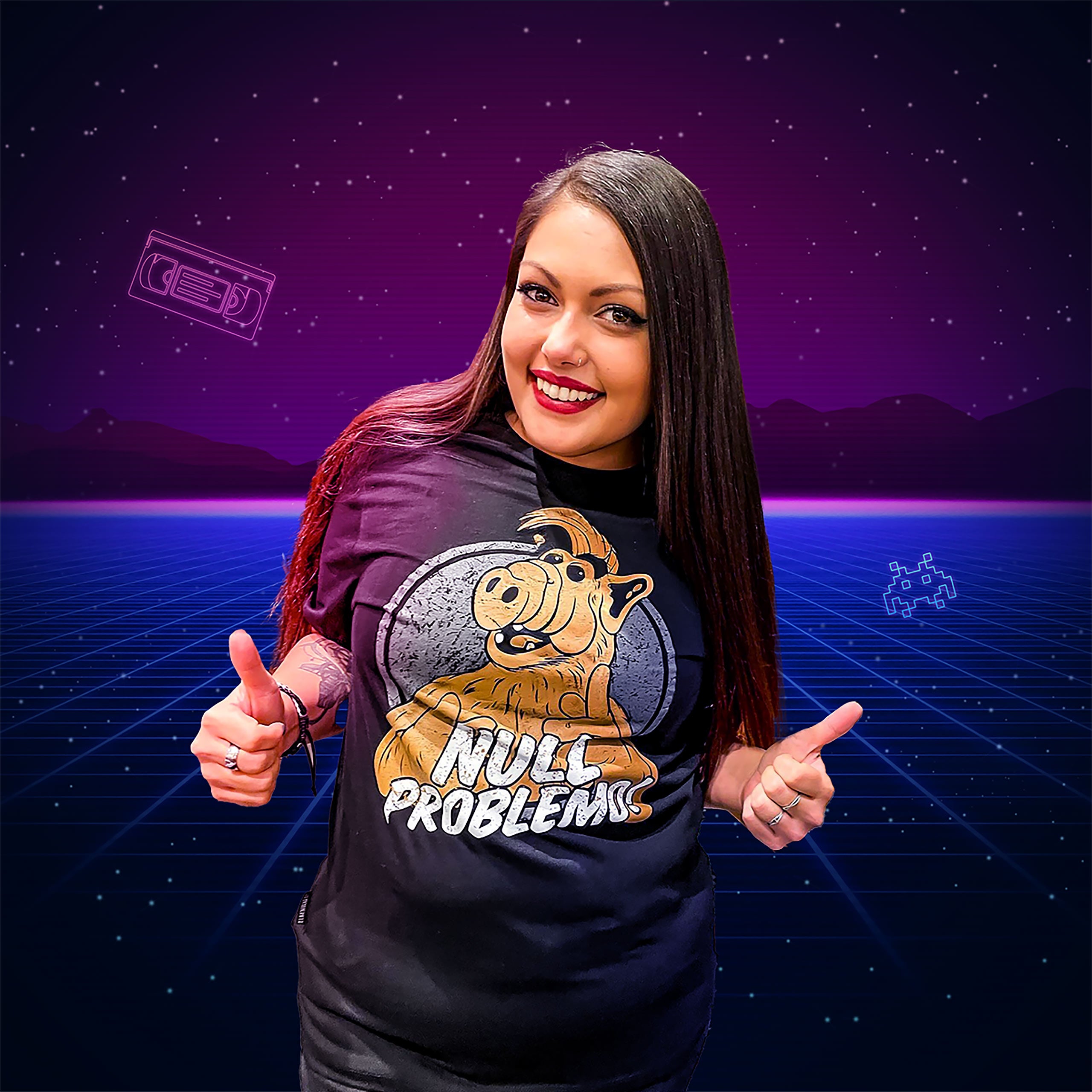 Imagen del producto ¡No hay problema! Camiseta para fans de Alf negra