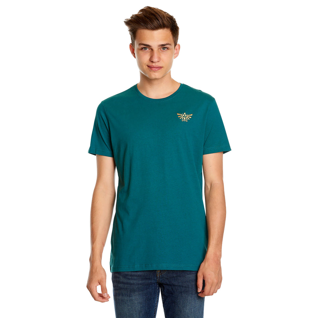 Imagen del producto Zelda - Camiseta turquesa de Link con Wolf-Link