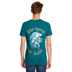 Imagen del producto Zelda - Camiseta turquesa de Link con Wolf-Link