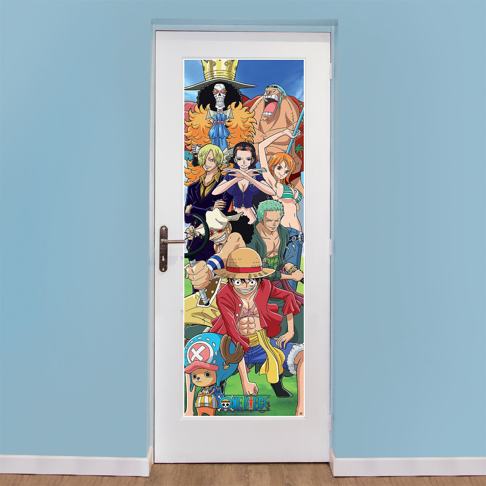 Imagen del producto One Piece - Póster de puerta de la Banda del Sombrero de Paja