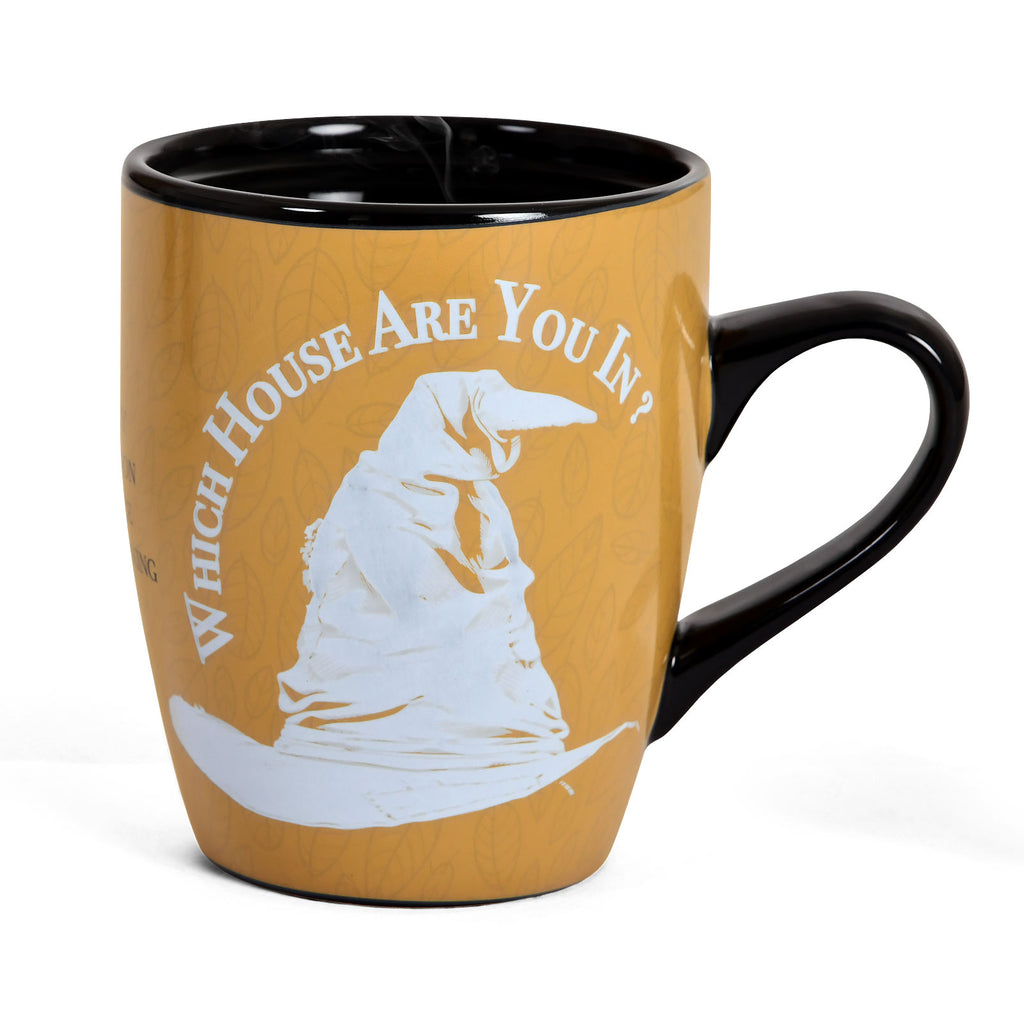 Imagen del producto Taza de efecto térmico del Sombrero Seleccionador de Hufflepuff - Harry Potter