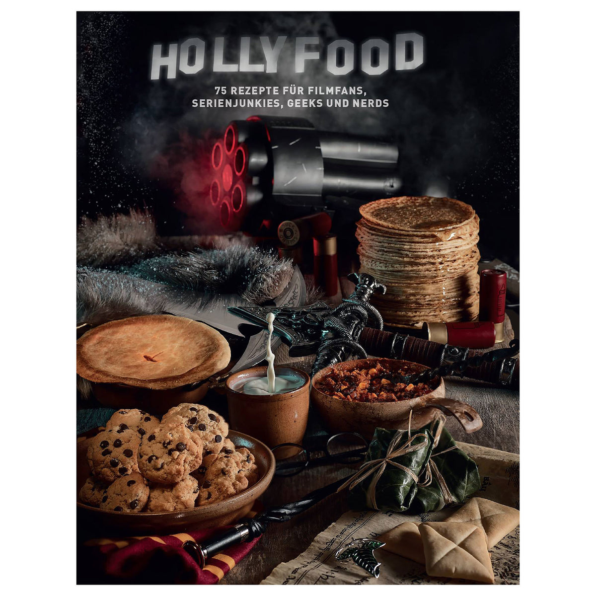 Imagen del producto Hollyfood - Libro de cocina para fanáticos de películas, adictos a series, geeks y nerds