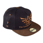 Imagen del producto Zelda - Gorra Snapback con logo de Hyrule negra-marrón