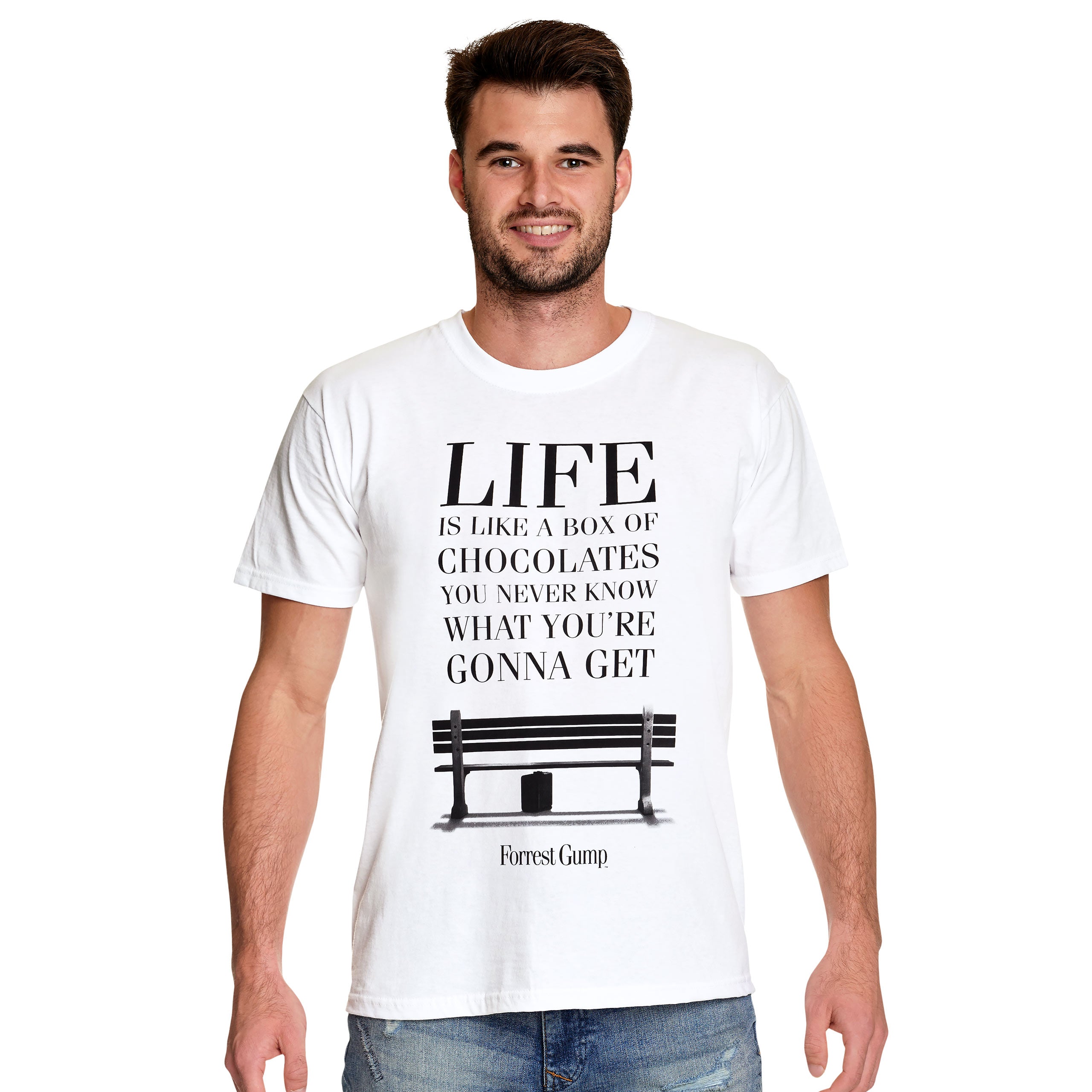 Imagen del producto Forrest Gump - La vida es como una caja de chocolates Camiseta blanca