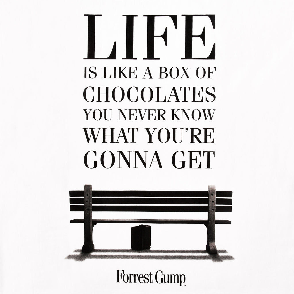 Imagen del producto Forrest Gump - La vida es como una caja de chocolates Camiseta blanca