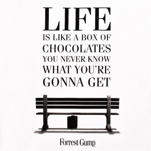 Imagen del producto Forrest Gump - La vida es como una caja de chocolates Camiseta blanca