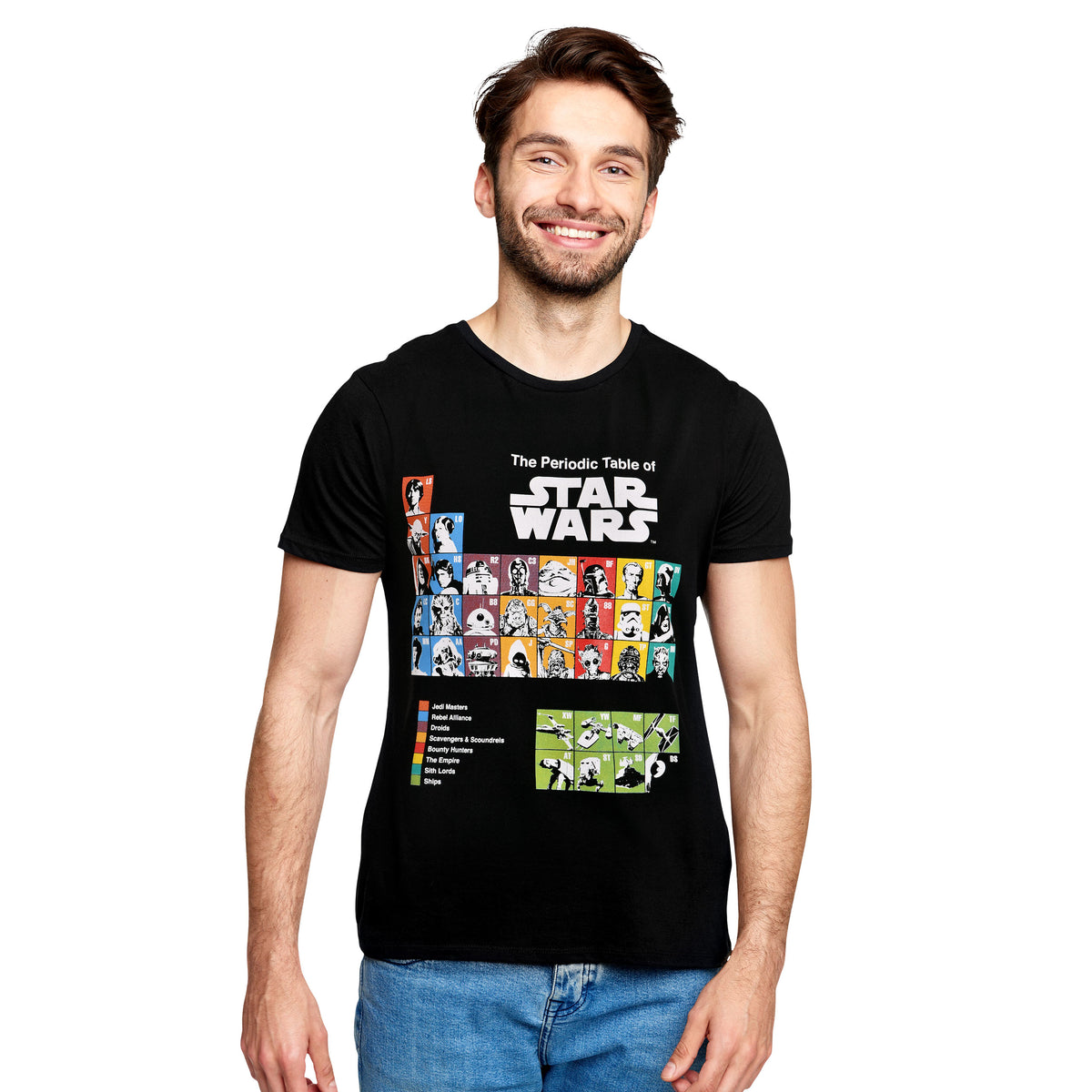 Imagen del producto Star Wars - Camiseta de tabla periódica negra