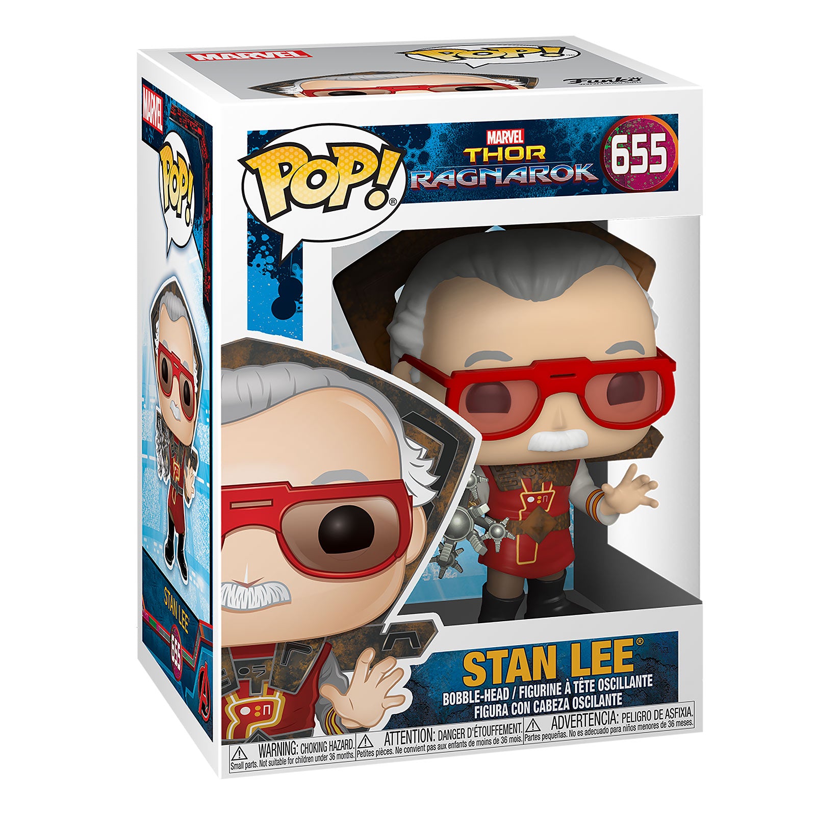 Imagen del producto Thor - Stan Lee en traje de Ragnarok Figura Funko Pop con cabeza oscilante