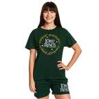 Imagen del producto El Señor de los Anillos - El Anillo Único Pijama corto para mujer verde