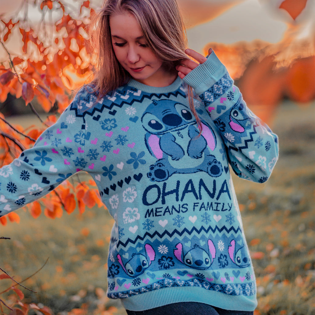 Imagen del producto Lilo & Stitch - Ohana significa familia, suéter de punto