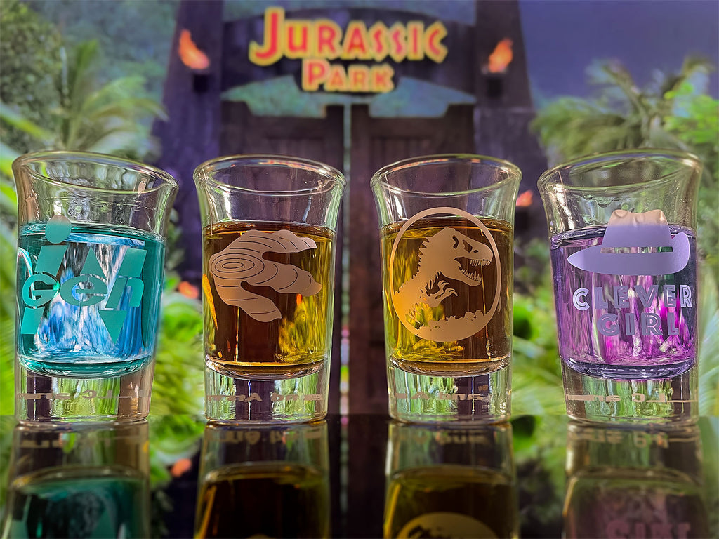 Imagen del producto Set de vasos de chupito Jurassic Park