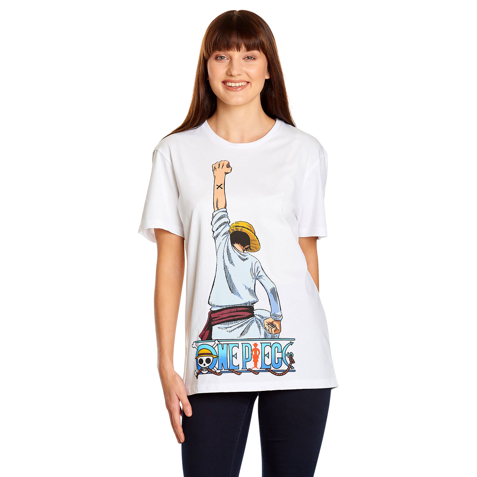 Product image One Piece - Ruffy Fight Pose T-Shirt white