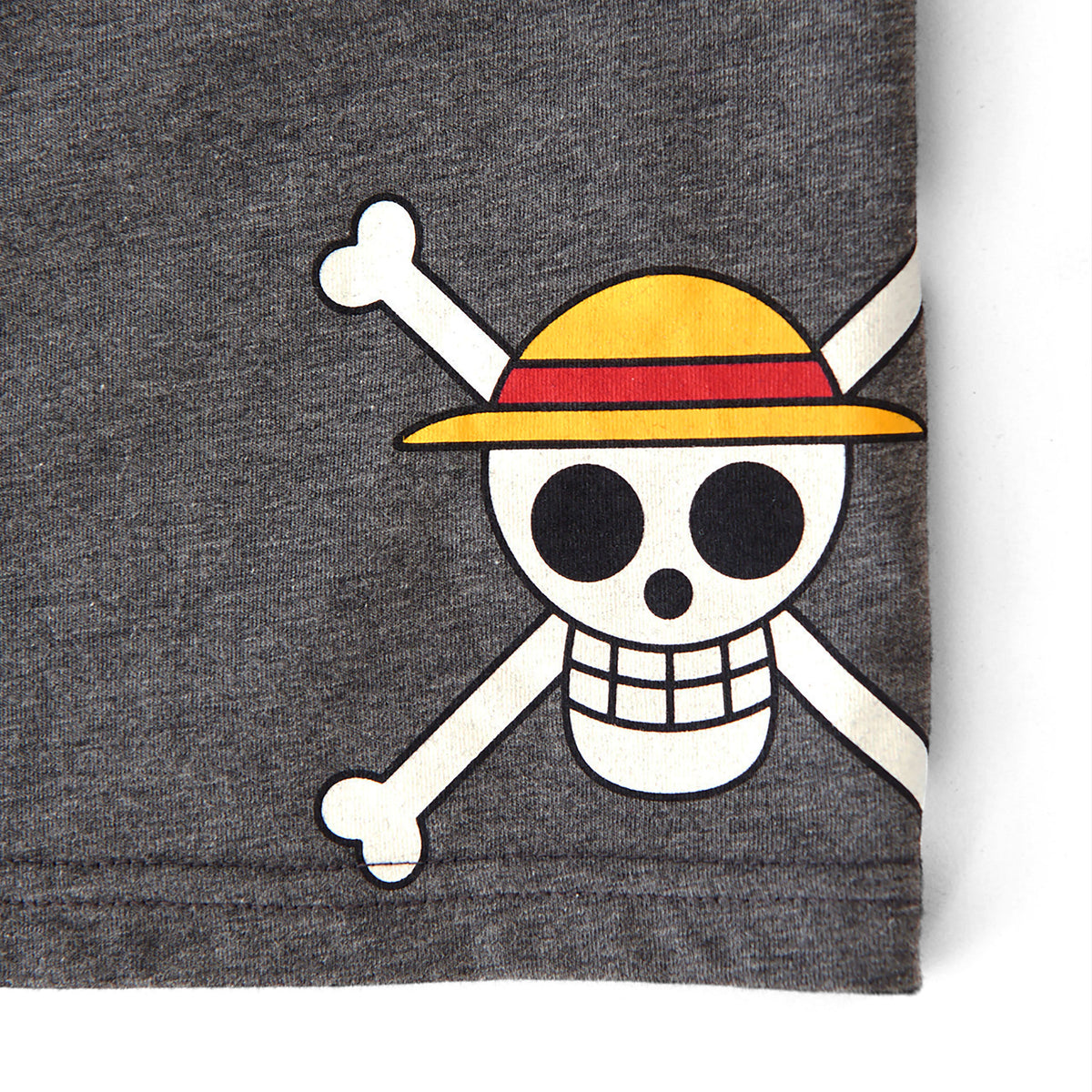 Imagen del producto One Piece - Pijama corto con logo de calavera de la banda del sombrero de paja