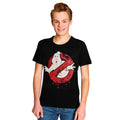 Imagen del producto Ghostbusters - Camiseta con logo que brilla en la oscuridad, color negro