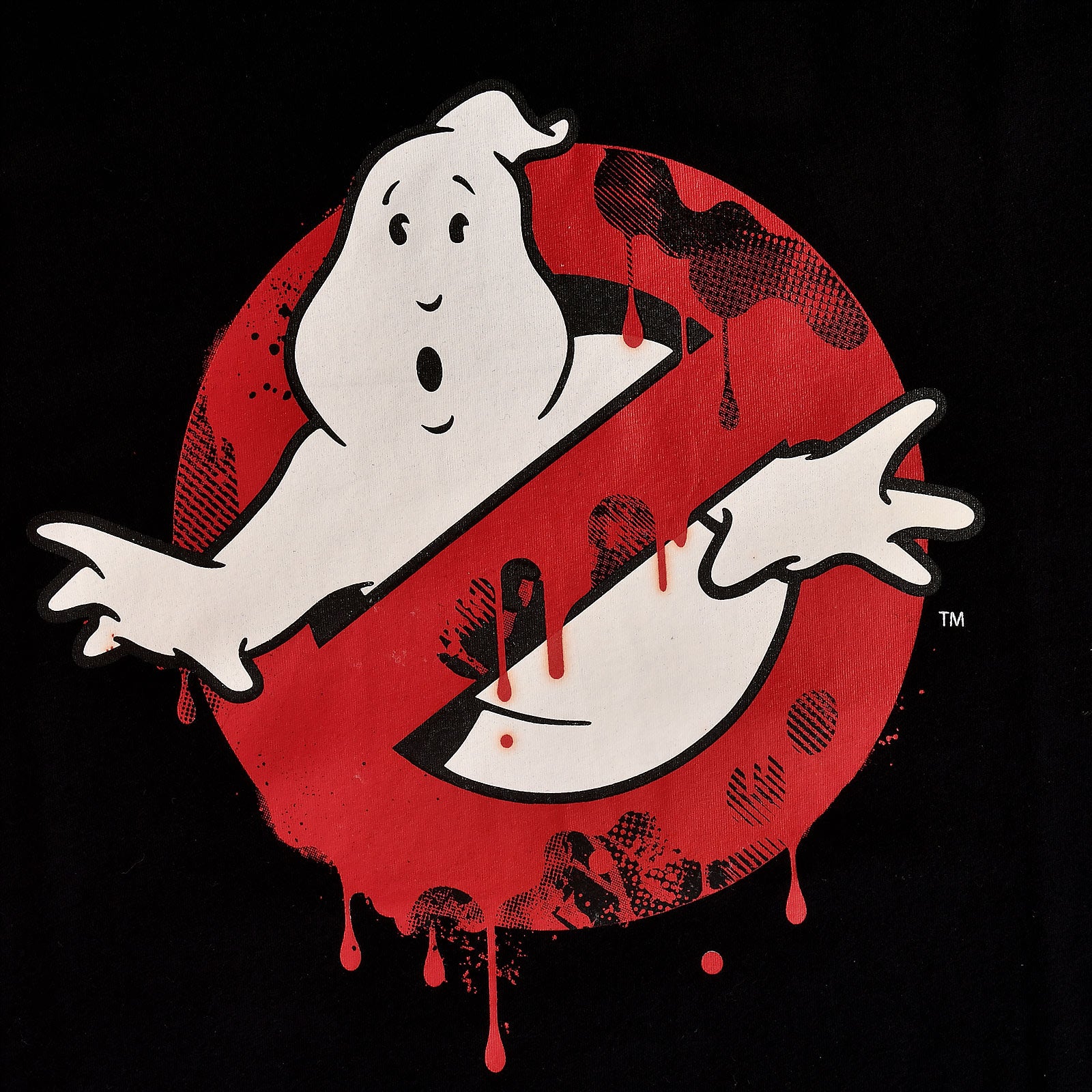 Imagen del producto Ghostbusters - Camiseta con logo que brilla en la oscuridad, color negro