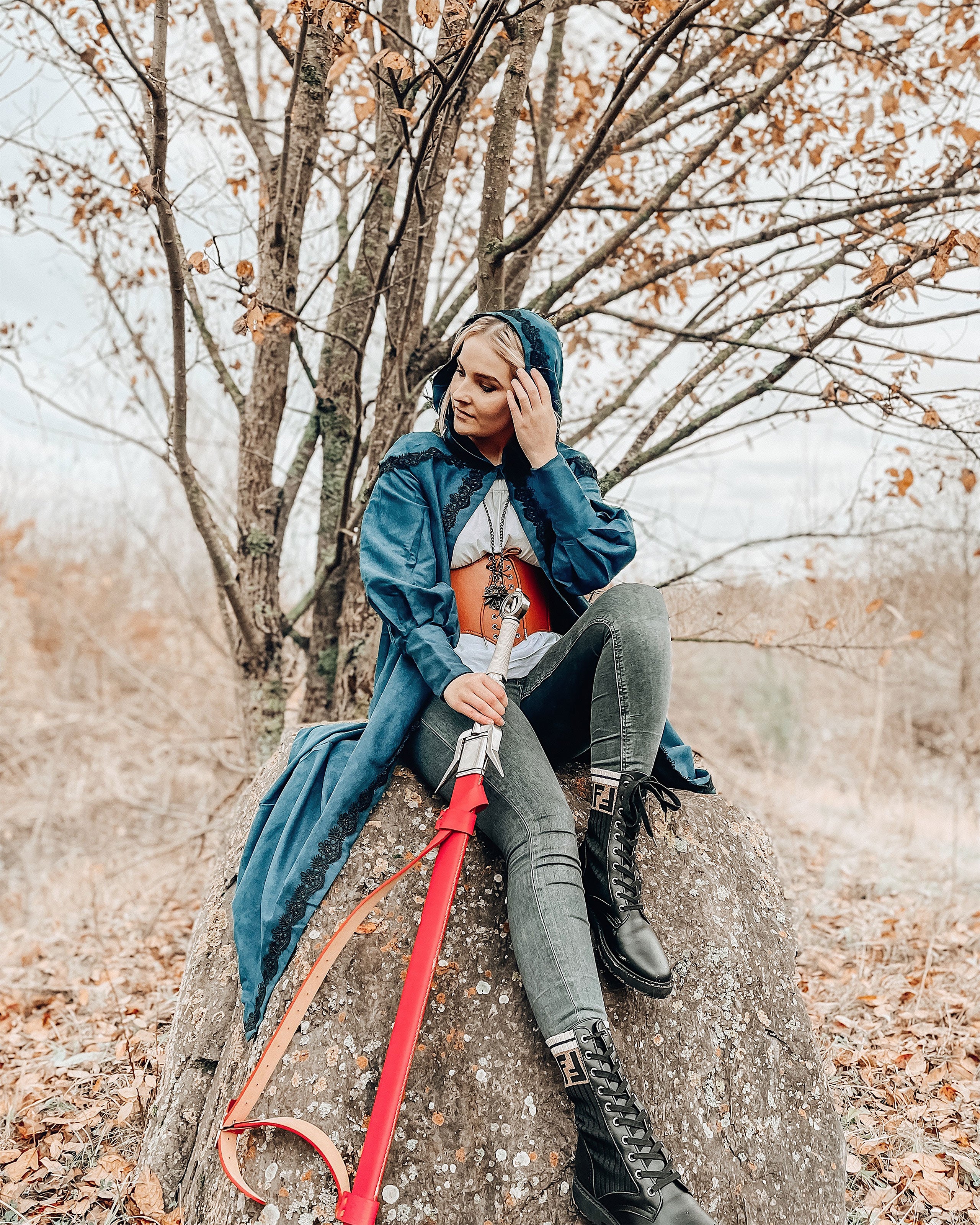 Product image Ciri Costume Coat Women for Witcher Fans Blue