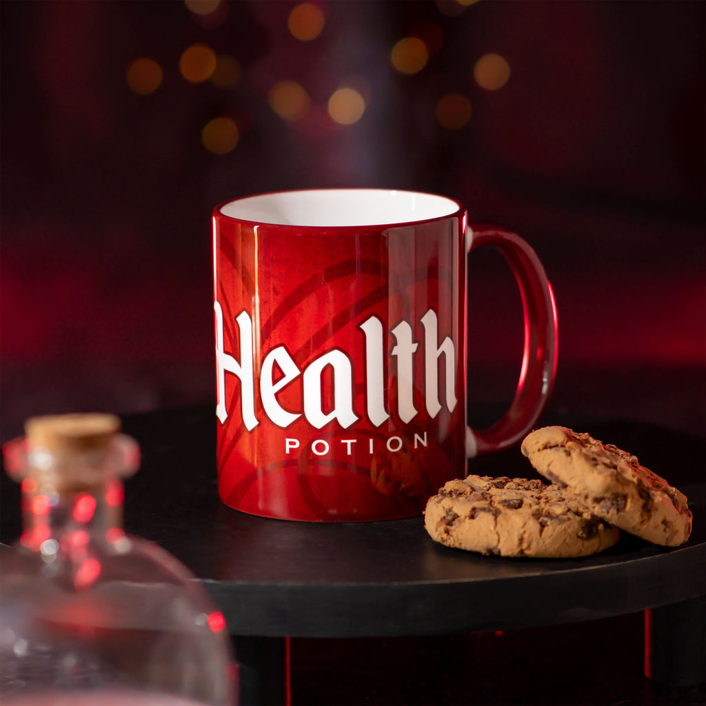 Imagen del producto Taza de Poción de Salud para fanáticos de los videojuegos
