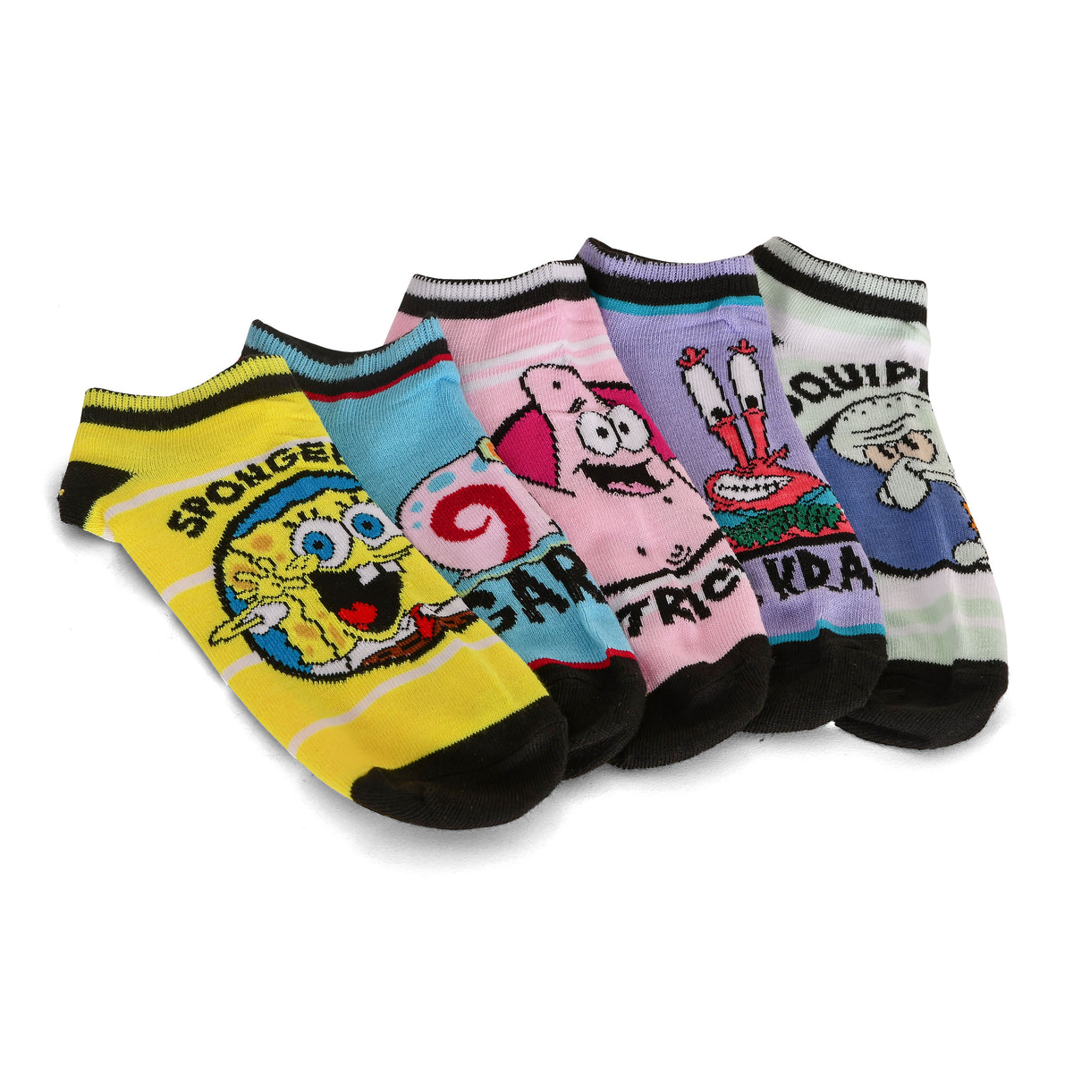 Imagen del producto SpongeBob - Set de 5 calcetines de zapatillas con personajes