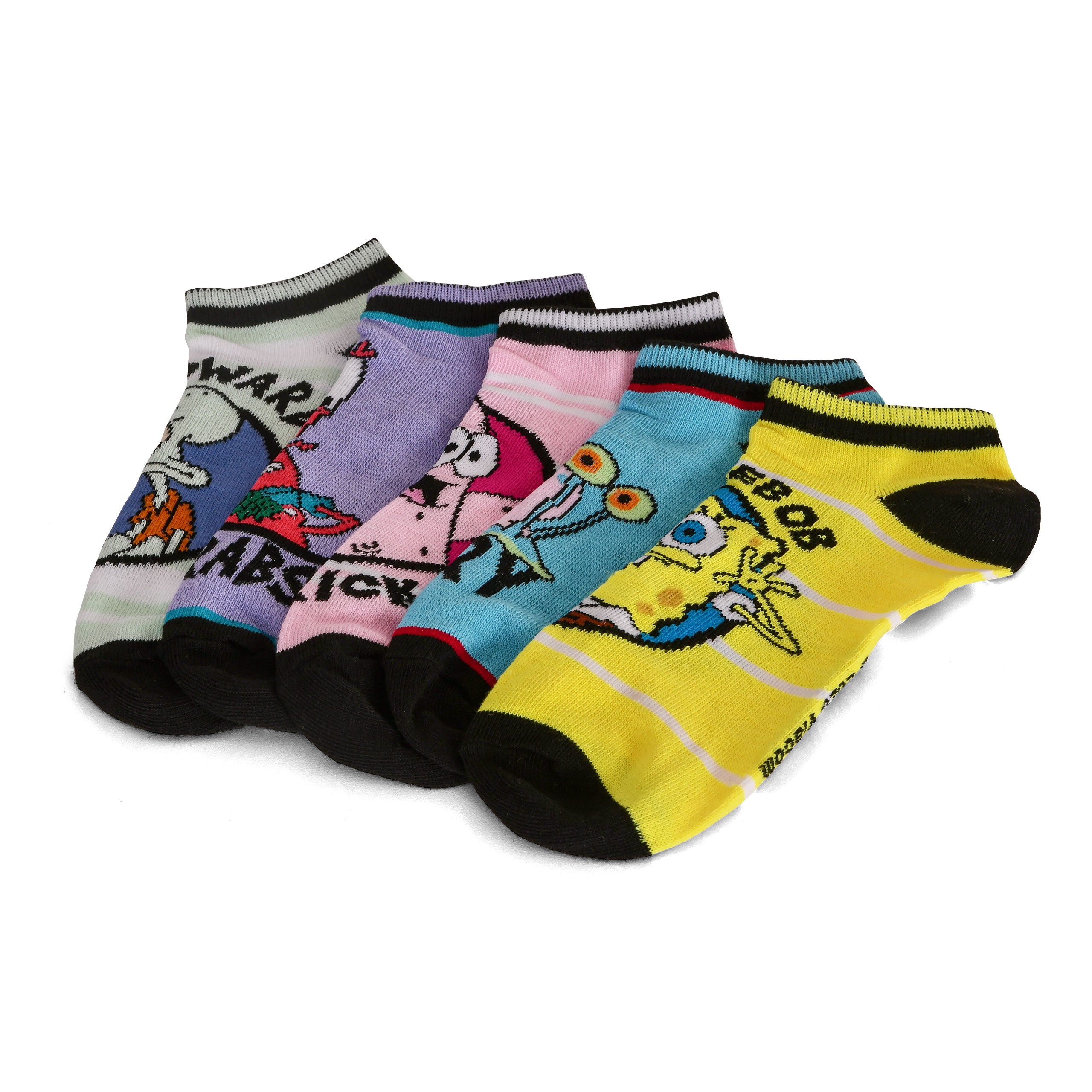 Imagen del producto SpongeBob - Set de 5 calcetines de zapatillas con personajes