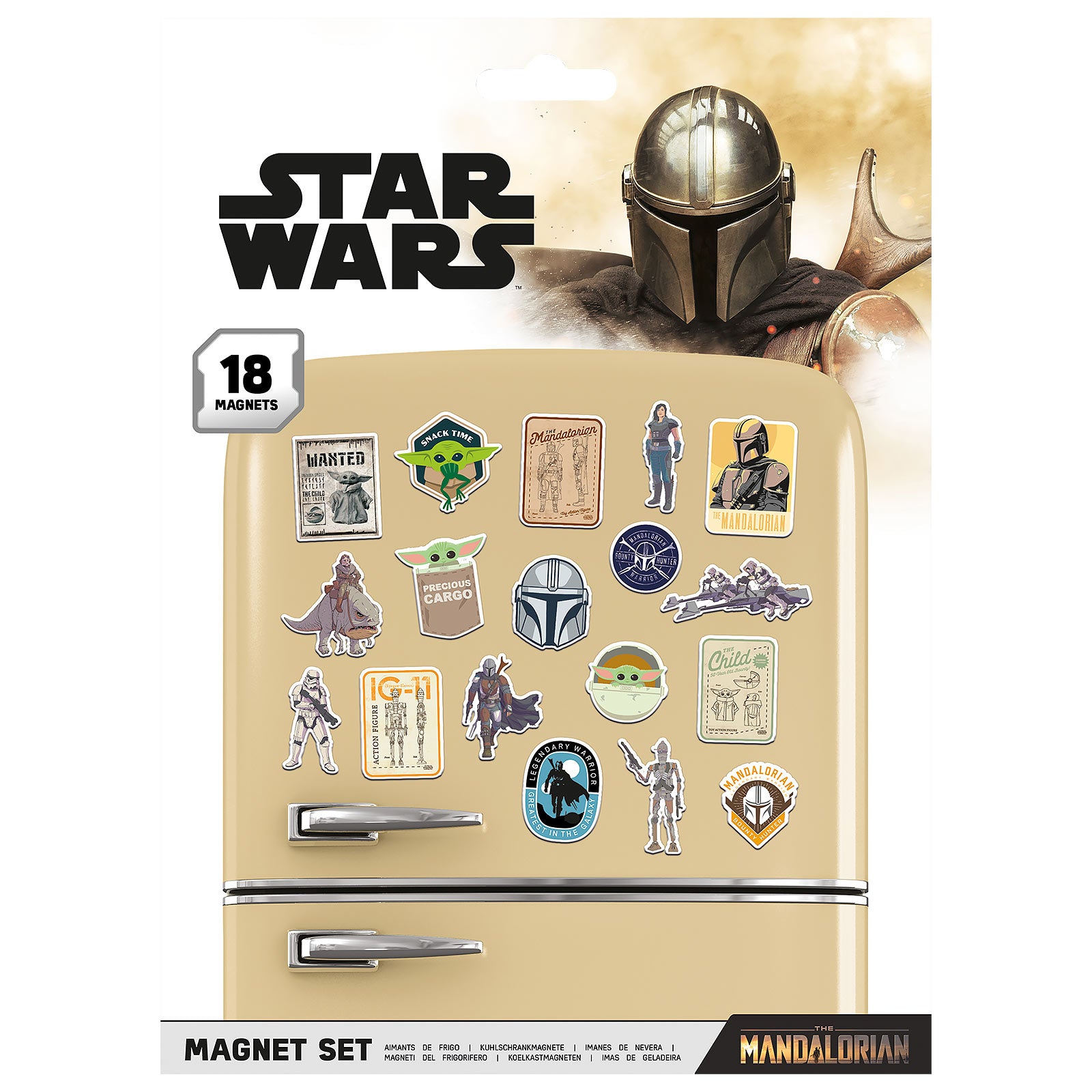 Imagen del producto Conjunto de imanes de cazador de recompensas de The Mandalorian - Star Wars