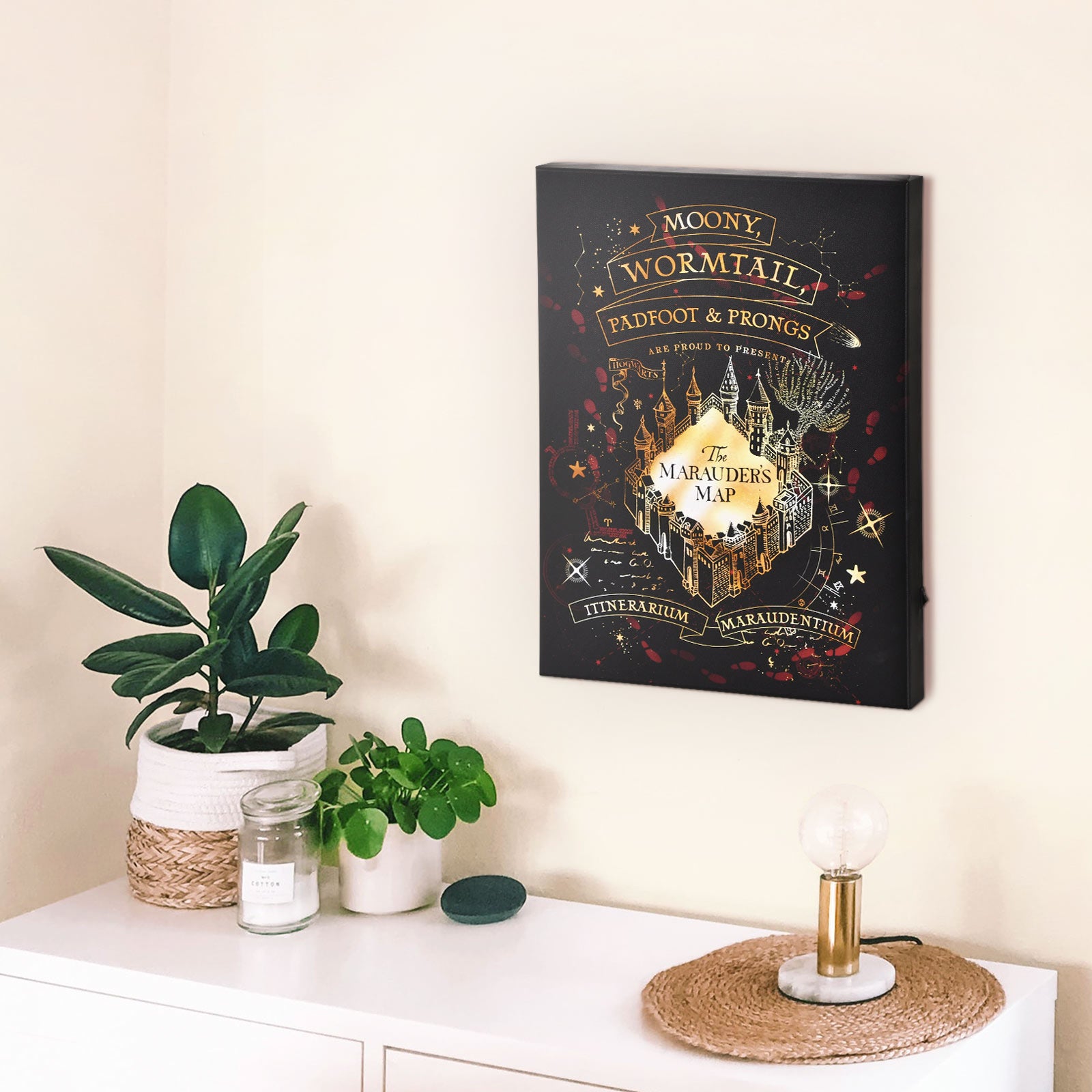 Product image Harry Potter - Marauder's Map Wall Picture with Light