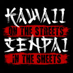 Imagen del producto Camiseta Kawaii & Senpai para fans del anime negro