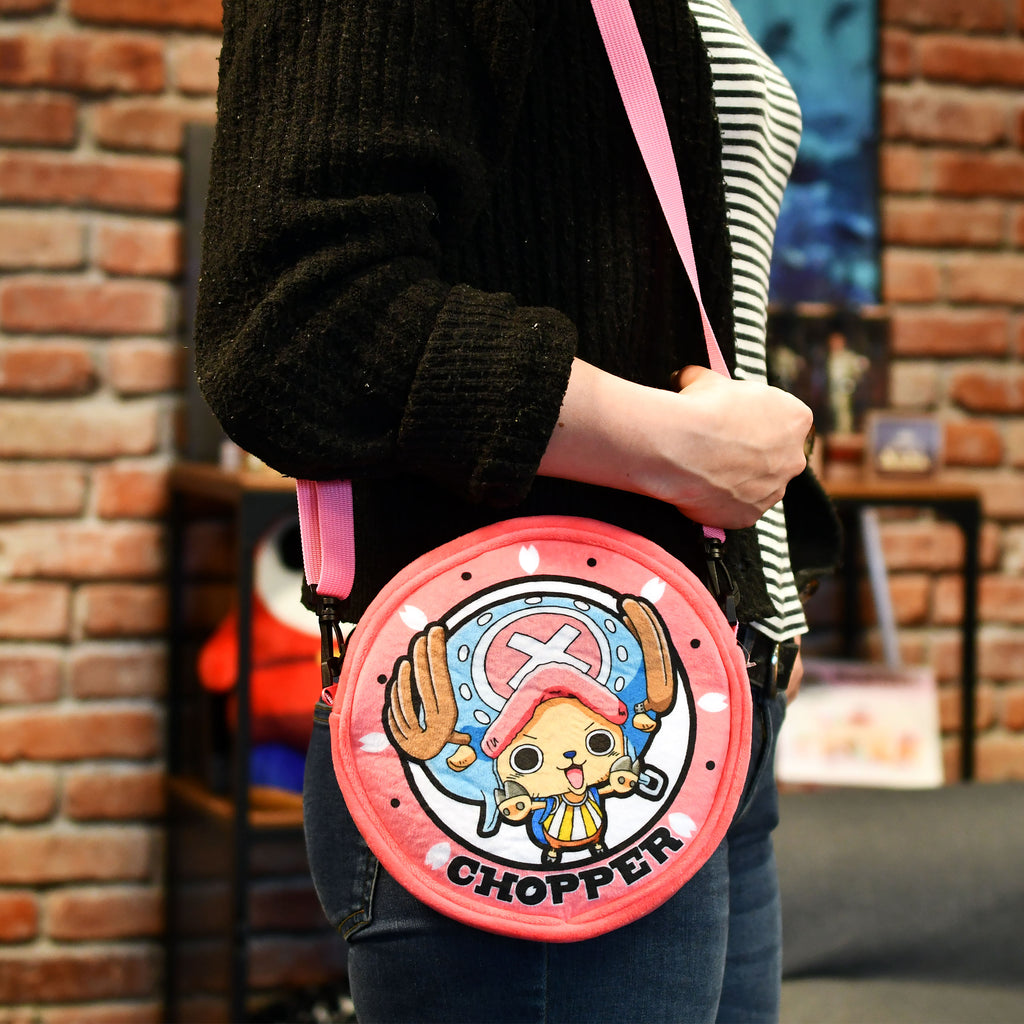 Imagen del producto One Piece - Chopper Bolso de hombro de peluche rosa