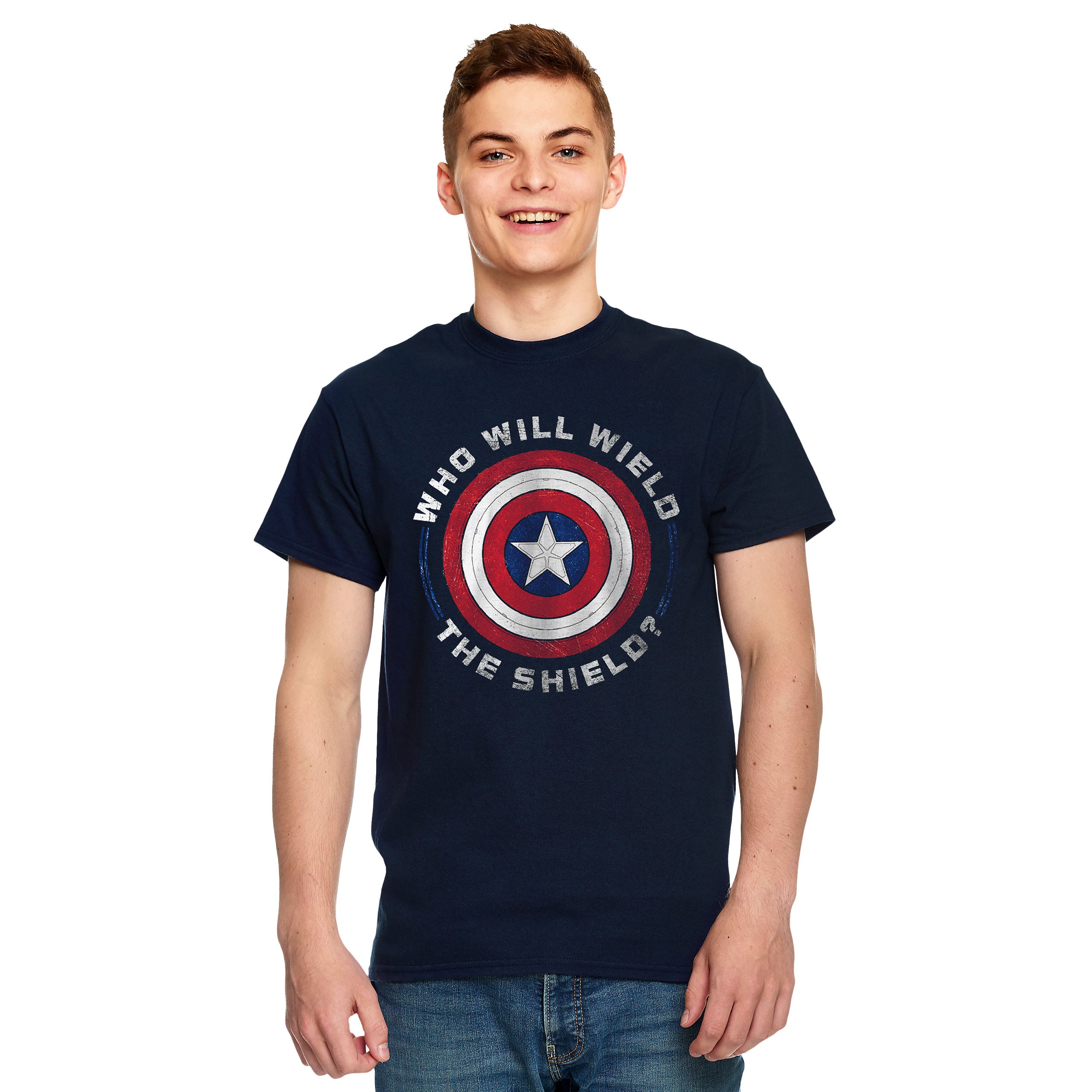 Imagen del producto Marvel - ¿Quién manejará el escudo? Camiseta azul