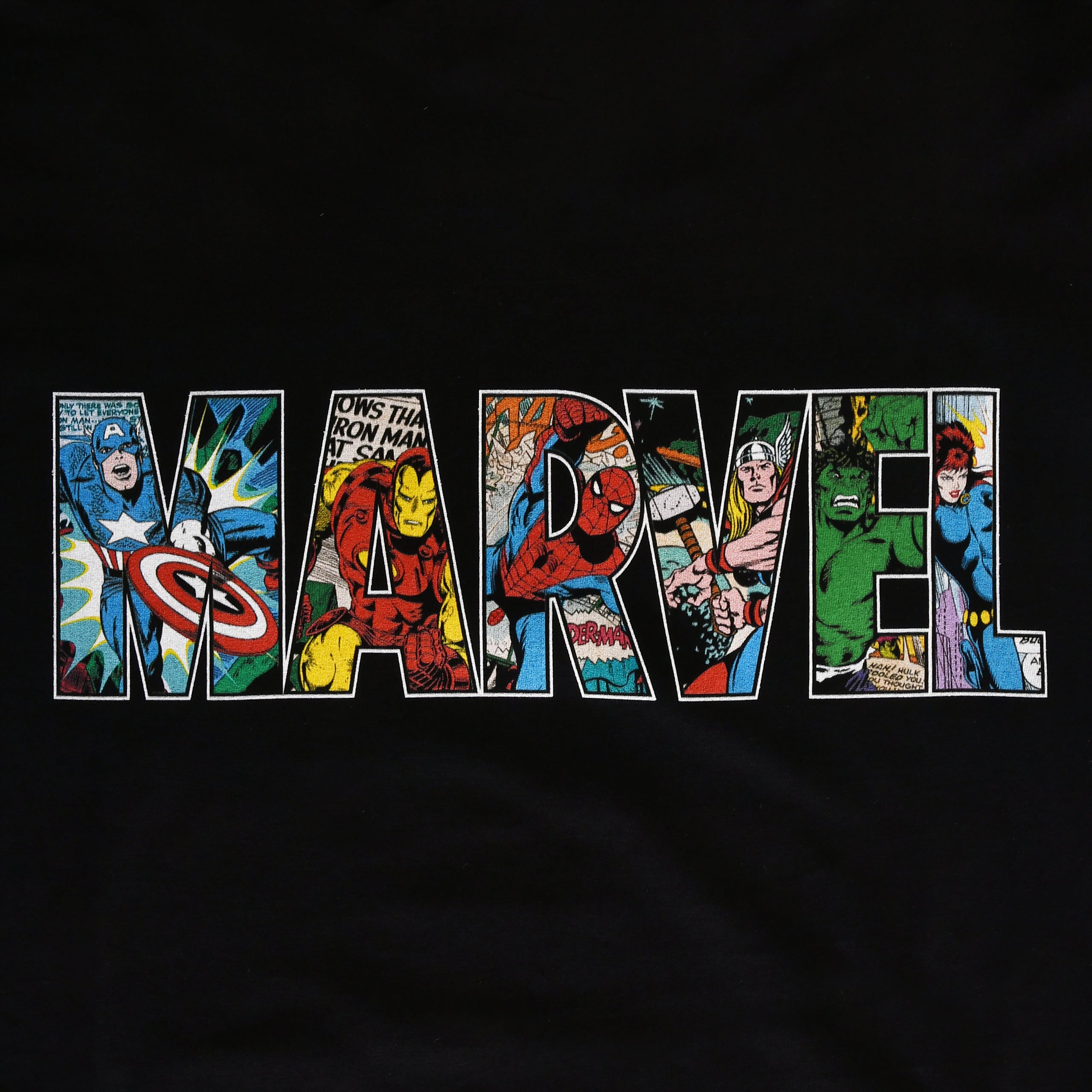 Imagen del producto Marvel - Camiseta negra con logo de Comic Strip