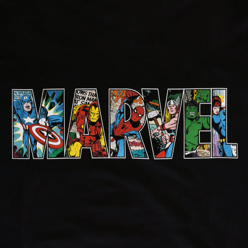 Imagen del producto Marvel - Camiseta negra con logo de Comic Strip