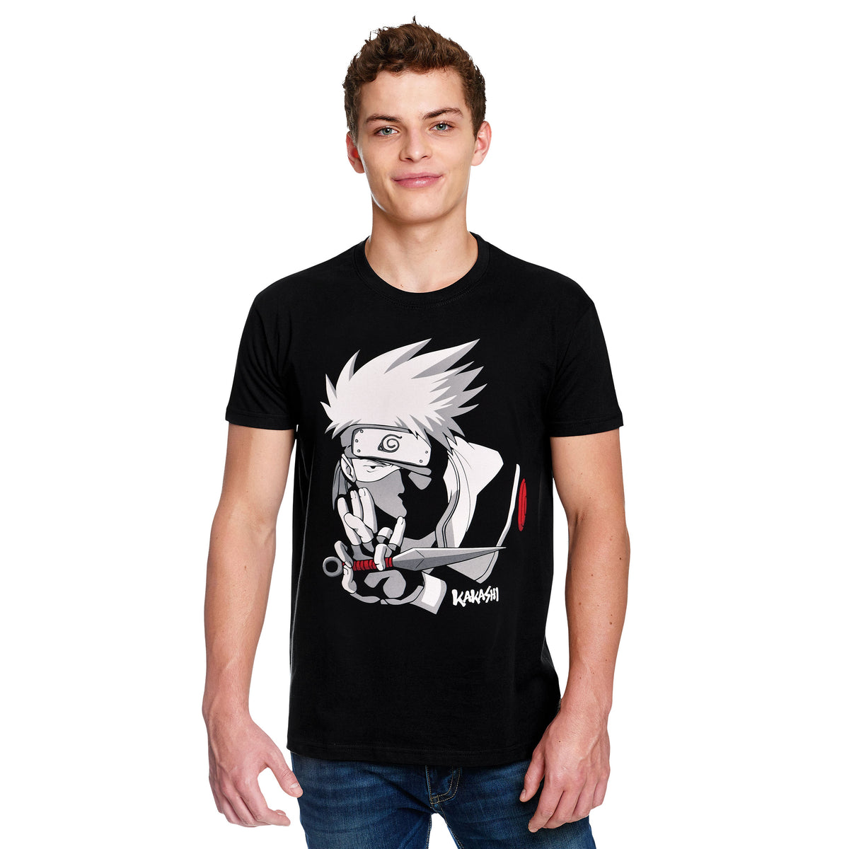 Imagen del producto Naruto - Camiseta negra de Kakashi Hatake
