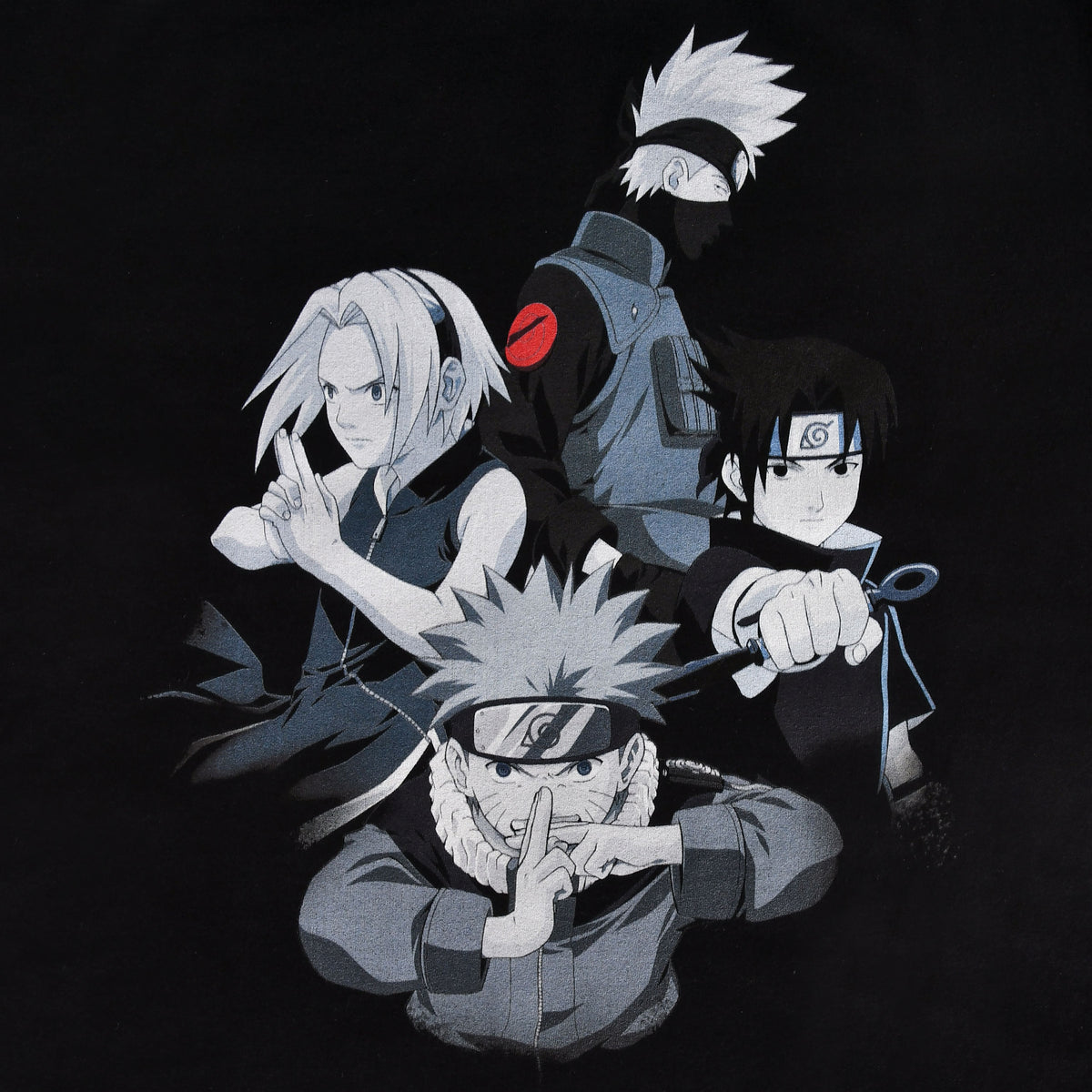 Imagen del producto Naruto - Camiseta de grupo del Equipo 7 negra