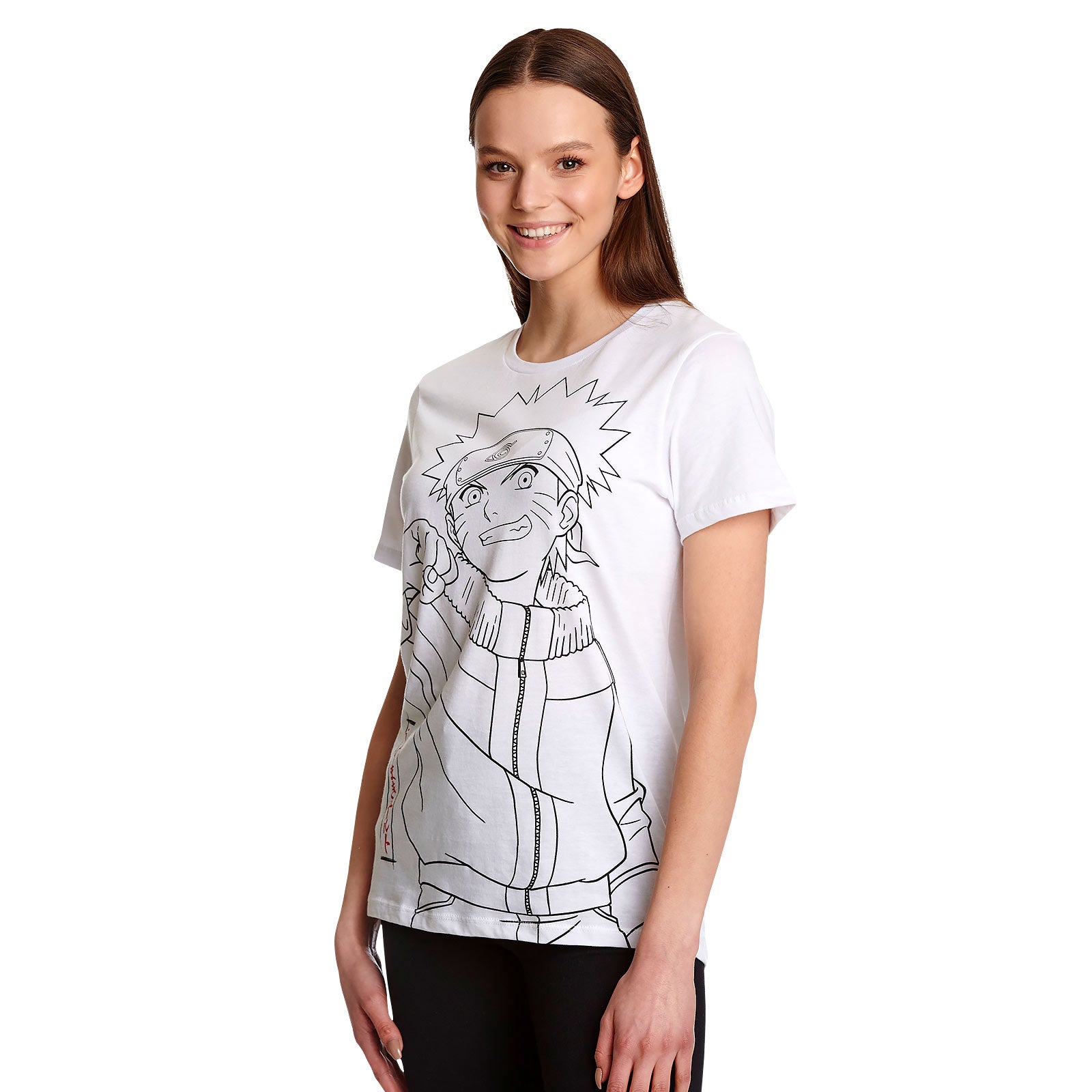 Imagen del producto Naruto - Camiseta Monocromo Boceto blanco
