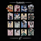 Imagen del producto Naruto - Camiseta negra de los personajes de Konoha
