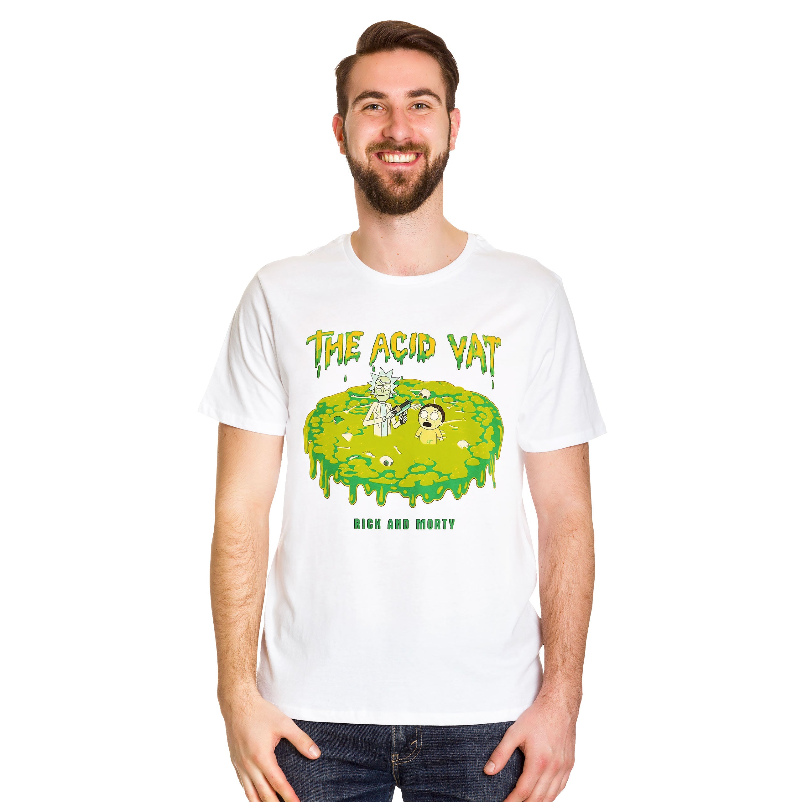 Imagen del producto Rick y Morty - Camiseta blanca The Acid Vat