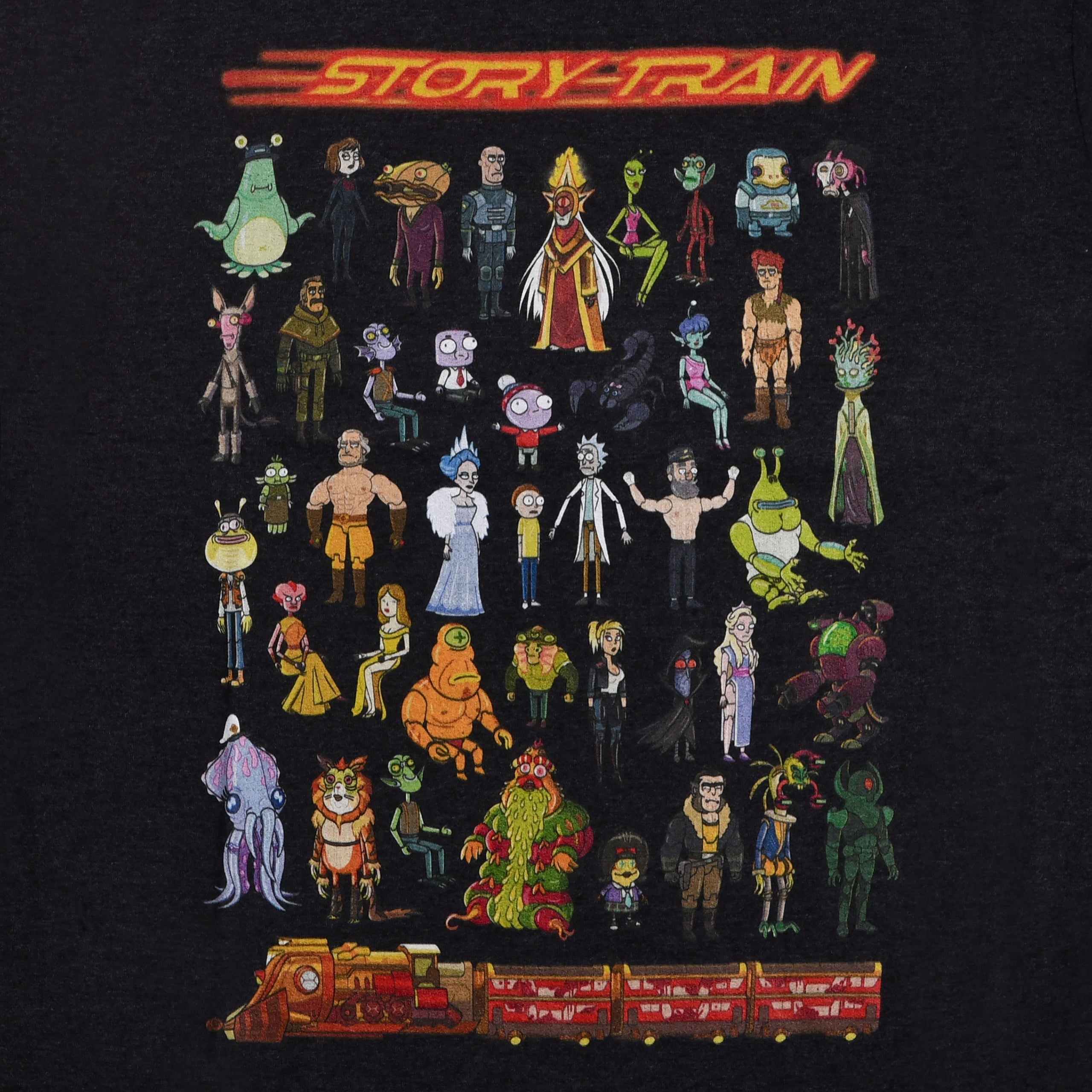 Imagen del producto Rick y Morty - Camiseta Story Train gris