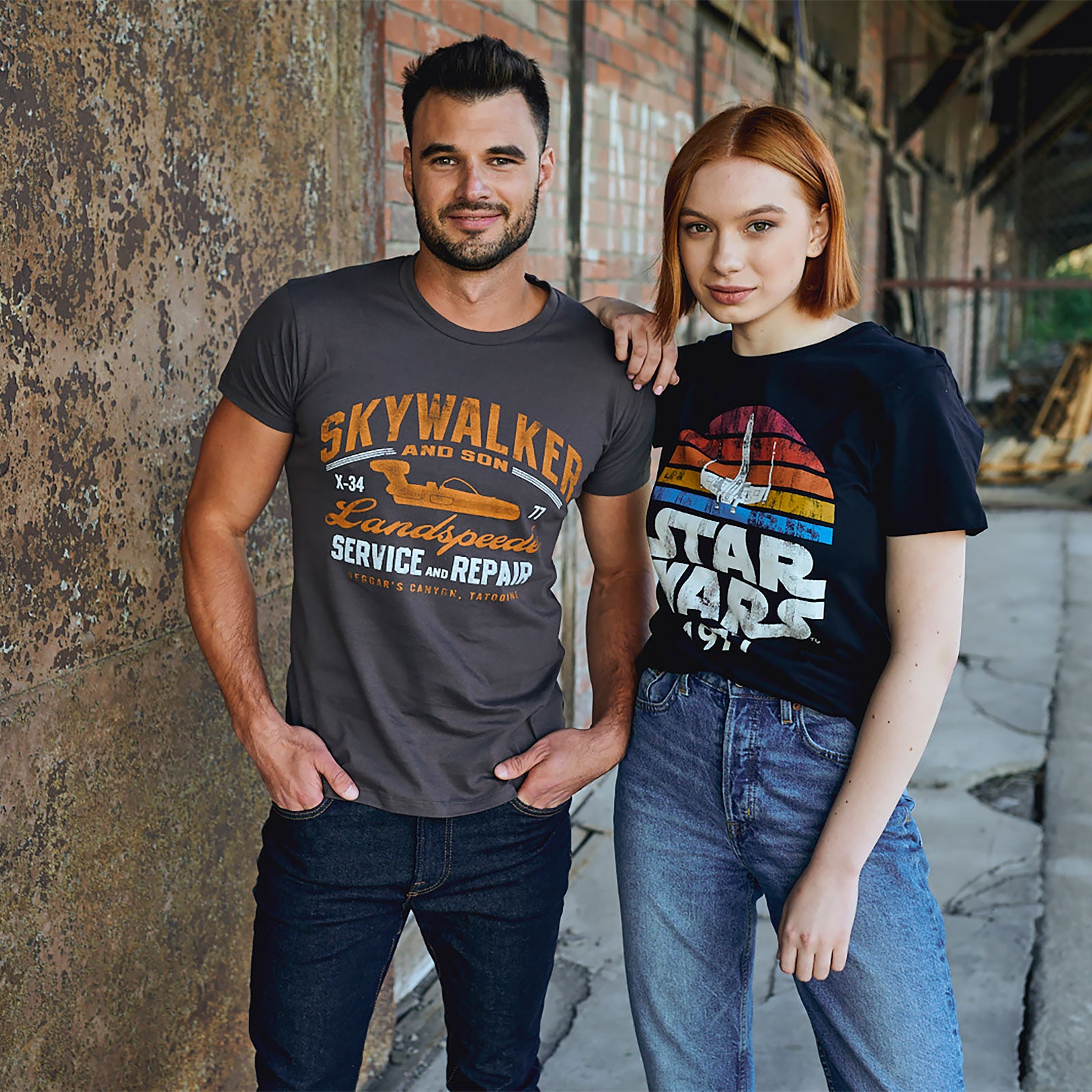 Imagen del producto Camiseta retro de Star Wars de 1977 en negro