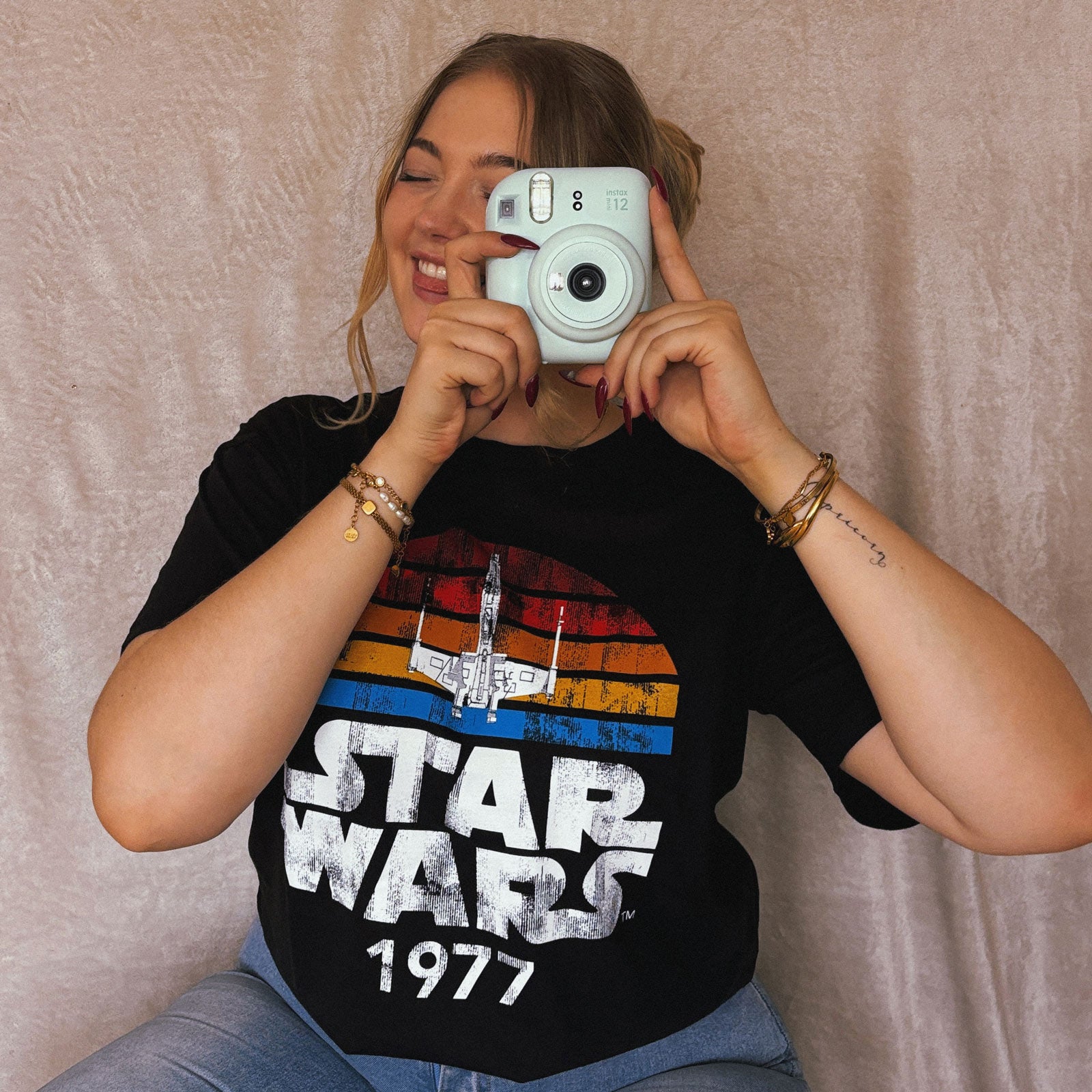 Imagen del producto Camiseta retro de Star Wars de 1977 en negro