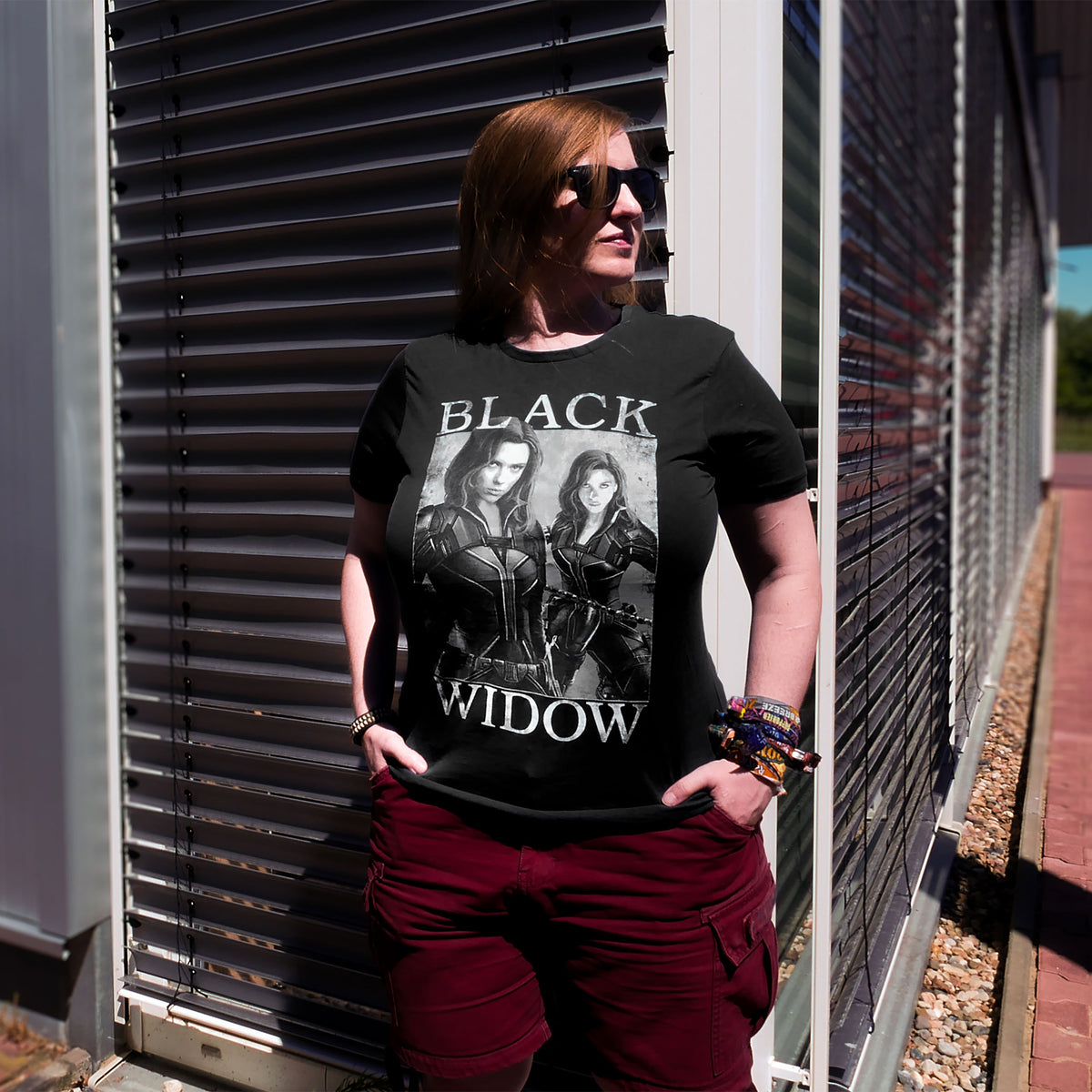 Imagen del producto Black Widow - Camiseta de póster gris