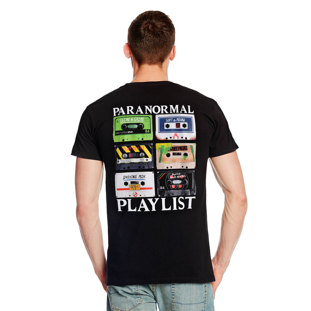 Imagen del producto Ghostbusters - Camiseta Paranormal Playlist negra