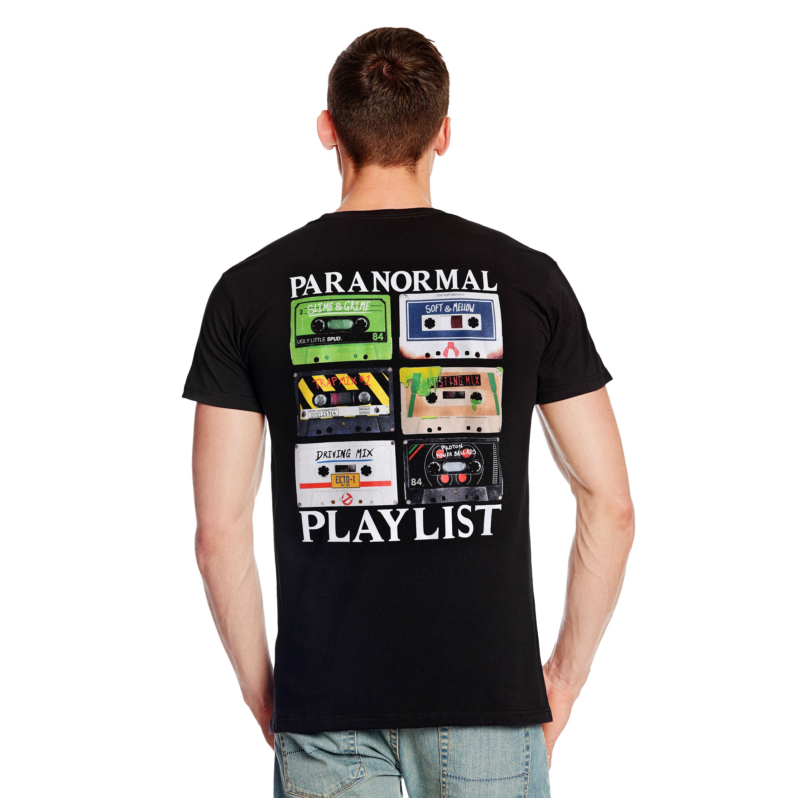 Imagen del producto Ghostbusters - Camiseta Paranormal Playlist negra